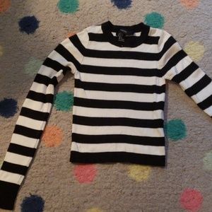 Ribbed striped Forever 21 sweater
